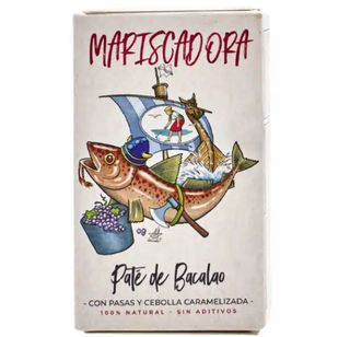 Paté de Bacalao con pasas y cebolla carmelizada