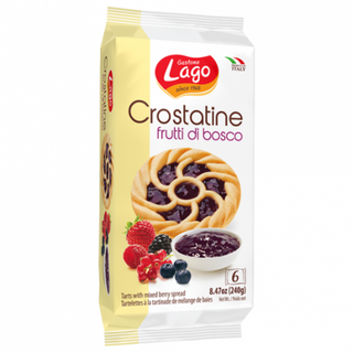 Mini tarte cu fructe de padure lago 240g