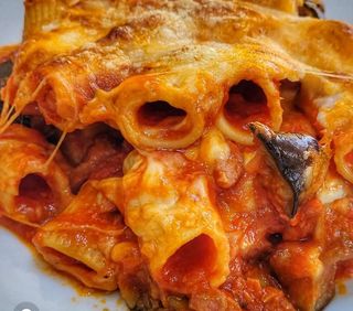 Macarrones boloñesa gratinados