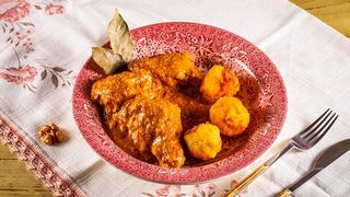 ქათმის ხარჩო ჭვიშტარის  ბურთებით