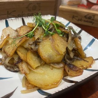 Грибы жареные с картошечкой 