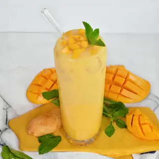 Jus de mangue au lait