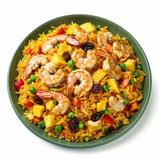 Arroz Frito Con Curry Amarillo