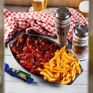 ქათმის ფრთები ფრით (12 ფრთა)