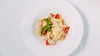 Паста с лососем