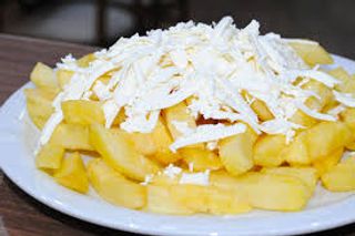Patatas Fritas Con Queso Feta