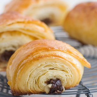 Napolitana con chocolate sin azúcar