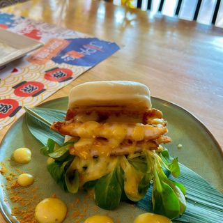 Pan Bao de Pollo al Curry y Miel