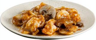 242 Gamberetti con bambù e funghi