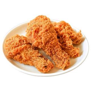 Pollo broaster con frijoles