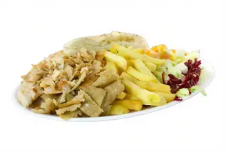 Shawarma Con Patatas O Ensalada