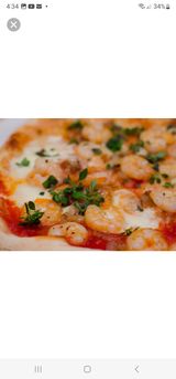 Pizza de Gamba (Mediana)