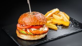 Fried Halloumi Burger 