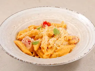 Penne cu pui grill