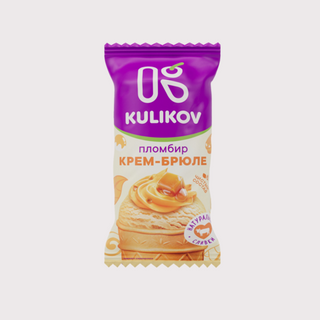 Мороженое «Пломбир крем-брюле» в вафельном стаканчике (90г)