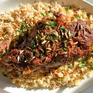 Roasted Whole Lamb Leg with Ouzi Rice (500gms) EID's Special