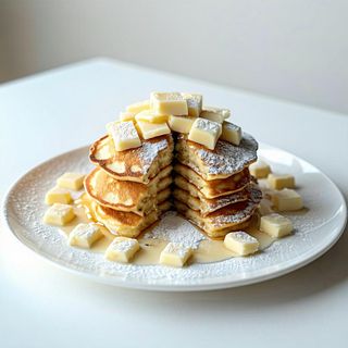 Pancakes gourmet con cioccolato bianco - 4 pezzi