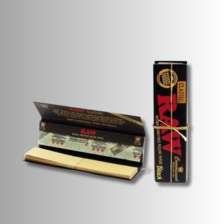 Mortalhas Raw Black Connoisseur KS Slim e Tips