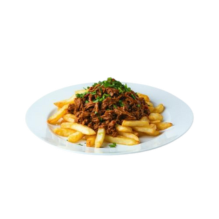 Papas Con Mechada Y Queso Grandes