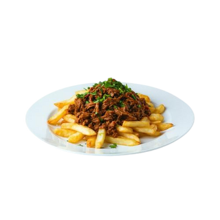 Papas Con Mechada Y Queso Grandes