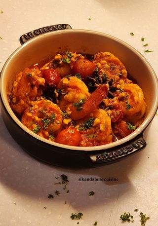 Gamberi vindaloo piccante