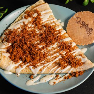 Crepe con un topping + crepe de jamon y queso