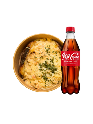 Creamy Mushroom Chicken + Coca-Cola 0.5L