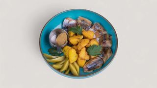 Скумбрия с картофелем