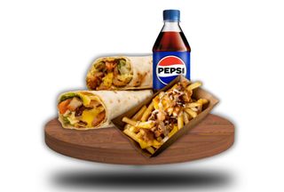 Комбо меню Шаурма Київська + Фрі по-Київськи + Пепсі 0,5