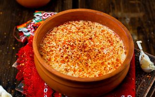 Шкембе чорба с мляко и масло