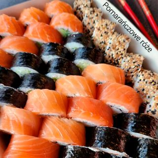 Set Pomarańczowe róże