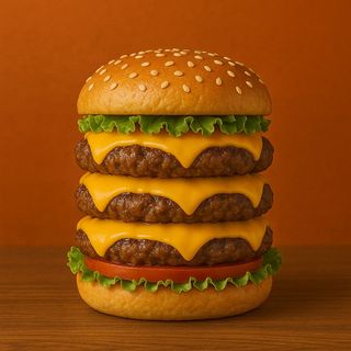 Triple cheese burger Menu