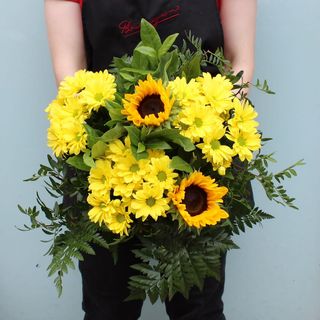 Ramo de Girasoles y Margaritas S