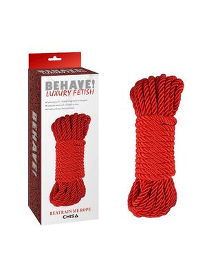 Behave Luxury Fetish Rope Red