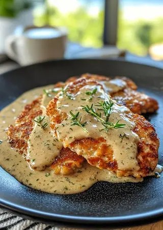 Poulet Crunchy À La Crème