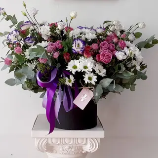 ყვავილების მიქსი (ბოქსის კომპოზიცია ზომა )