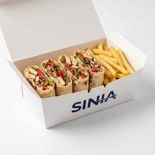Fajita Wrap served w/ fries