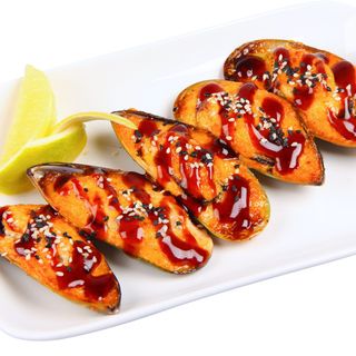 запеченные мидии (5 шт.)