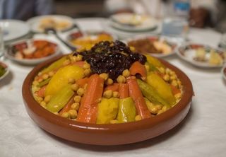 Couscous de cordero con verdura