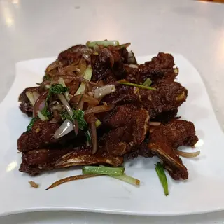 Fried Spicy Pork Spare Ribs 
