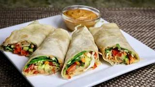 Vegetable Kathi Kebab