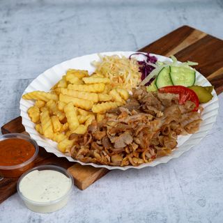 Kebab na talerzy samo mięso