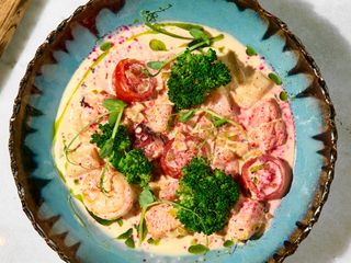 Соте з морепродуктами та хрумкою чіабаттою (300г)