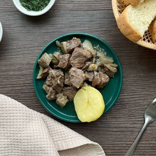 Куырдак из конины и говяжьего сбоя