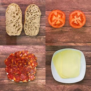 Bocadillo De Chorizo Ibérico Completo