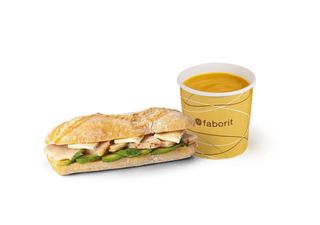 MENU BALANCE PANINO POLLO, AGUACATE Y BRIE