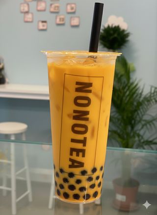 Bubble tea al mango