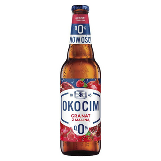 Piwo Okocim granat z maliną 0,5l bezalkoholowe
