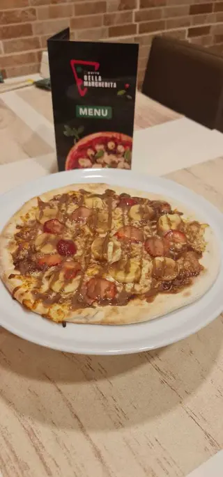 Pizza Doce de  Banana e Canela