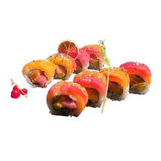 41. Rainbow uramaki (8 uds.)